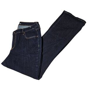 Old Navy Curvy Boot Cut Jeans Womens Size 16 High Waist Dark Wash Denim Pants